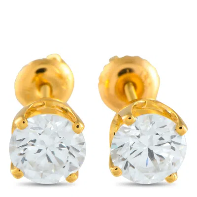 Lb Exclusive 14k Yellow Gold 2.05ct Lab-grown Diamond Stud Earrings Mf20-041625