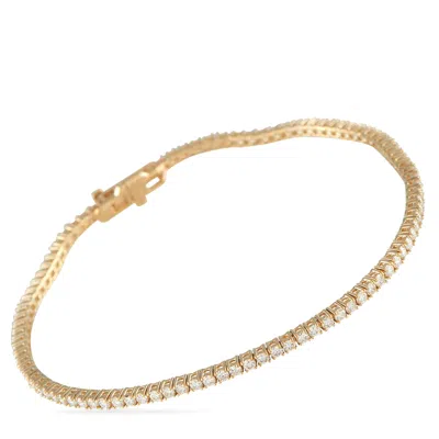 Lb Exclusive 14k Yellow Gold 2.05ct Lab-grown Diamond Tennis Bracelet Mf23-072225