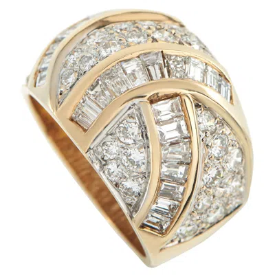 Pre-owned Lb Exclusive 14k Yellow Gold 2.35ct Diamond Ring Mf06-112425