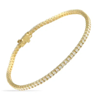 Lb Exclusive 14k Yellow Gold 2.35ct Lab-grown Diamond Bracelet Lg01-091025