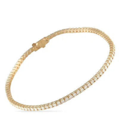 Lb Exclusive 14k Yellow Gold 2.50ct Lab-grown Diamond Tennis Bracelet Mf10-072225