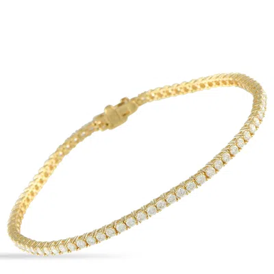 Lb Exclusive 14k Yellow Gold 2.75ct Lab-grown Diamond Tennis Bracelet Lg07-091025