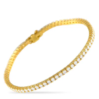 Lb Exclusive 14k Yellow Gold 3.05ct Lab-grown Diamond Tennis Bracelet Mf12-041725