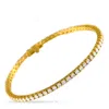Lb Exclusive 14k Yellow Gold 4.40ct Lab-grown Diamond Tennis Bracelet Mf04-041725