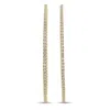 Lb Exclusive 14k Yellow Gold 5.05ct Lab-grown Diamond Hoop Earrings Mf04-0320325 In Gold