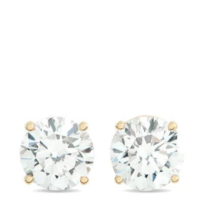 LB EXCLUSIVE 14K YELLOW GOLD 5.0CT LAB-GROWN DIAMOND STUD EARRINGS LG15-120825