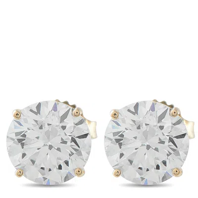 Lb Exclusive 14k Yellow Gold 5.0ct Lab-grown Diamond Stud Earrings Lg25-100825