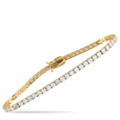 Lb Exclusive 14k Yellow Gold 5.25ct Lab-grown Diamond Tennis Bracelet Lg09-123125