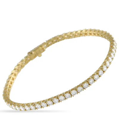 Lb Exclusive 14k Yellow Gold 6.15ct Lab-grown Diamond Tennis Bracelet Lg05-091025
