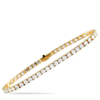 Lb Exclusive 14k Yellow Gold 7.35ct Lab-grown Diamond Tennis Bracelet Lg11-123125