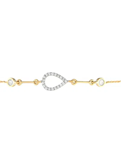 Pre-owned Lb Exclusive 14k Yellow Gold Diamond Bracelet