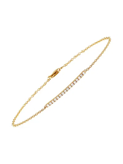 Pre-owned Lb Exclusive 14k Yellow Gold Diamond Bracelet