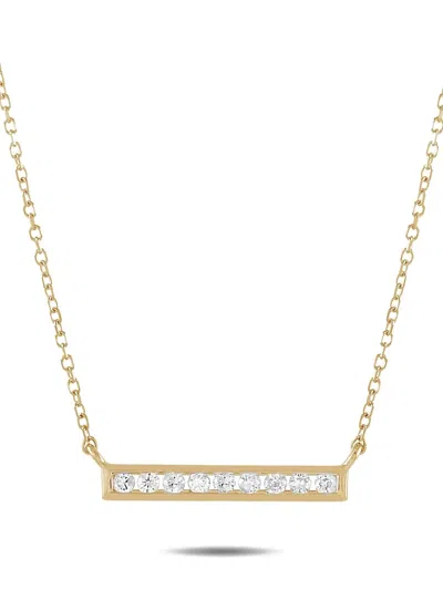 Pre-owned Lb Exclusive 14k Yellow Gold Diamond Necklace