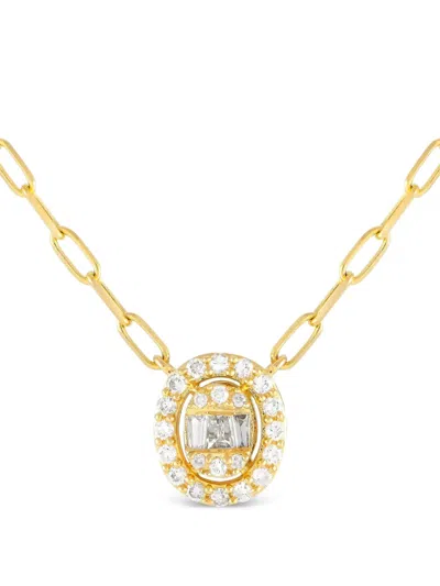 Pre-owned Lb Exclusive 14k Yellow Gold Diamond Necklace