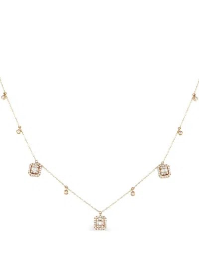 Pre-owned Lb Exclusive 14k Yellow Gold Diamond Necklace