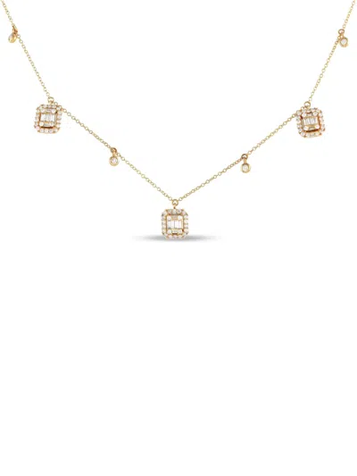 Pre-owned Lb Exclusive 14k Yellow Gold Diamond Necklace