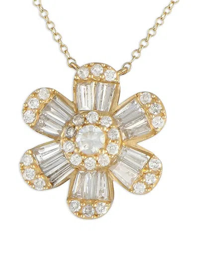 Pre-owned Lb Exclusive 14k Yellow Gold Diamond Necklace