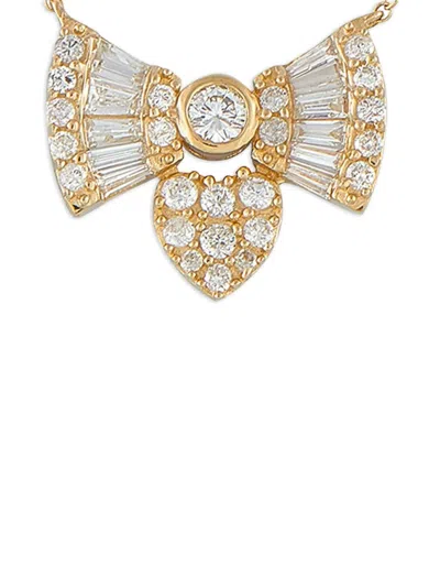 Pre-owned Lb Exclusive 14k Yellow Gold Diamond Necklace