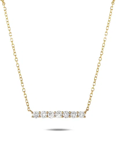 Pre-owned Lb Exclusive 14k Yellow Gold Diamond Necklace