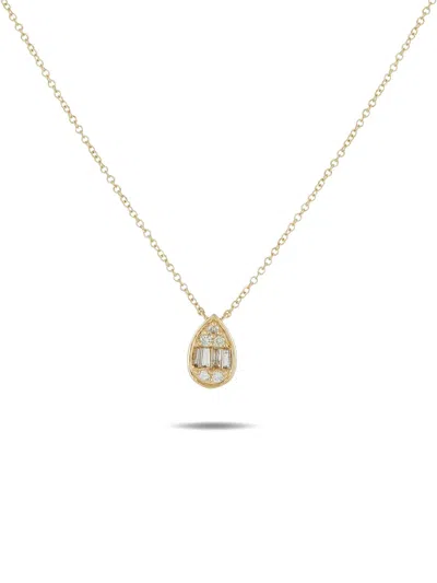 Pre-owned Lb Exclusive 14k Yellow Gold Diamond Necklace
