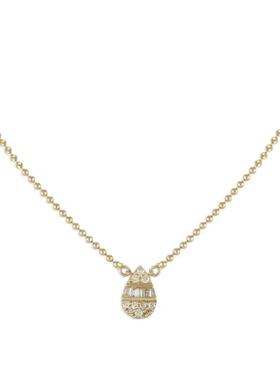Pre-owned Lb Exclusive 14k Yellow Gold Diamond Pendant Necklace