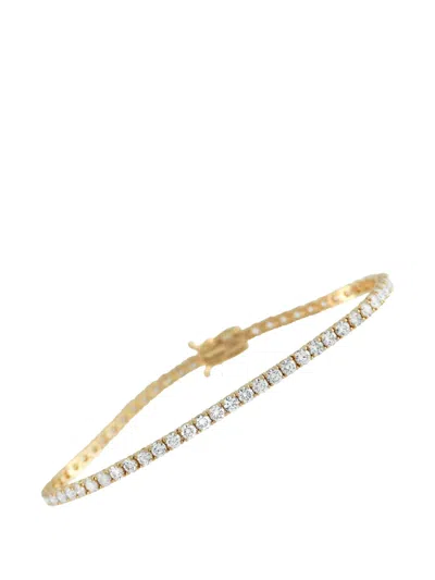 Pre-owned Lb Exclusive 14k Yellow Gold Lab-grown Diamond Tennis Bracelet
