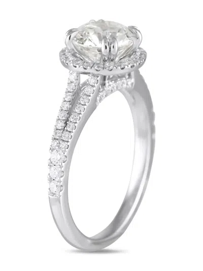 Pre-owned Lb Exclusive 14kt White Gold Diamond Ring