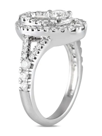 Pre-owned Lb Exclusive 14kt White Gold Diamond Ring