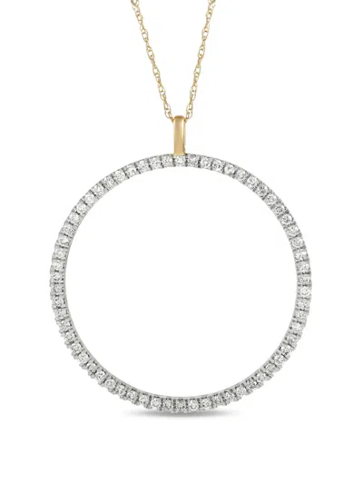 Pre-owned Lb Exclusive 14kt Yellow Gold Diamond Necklace