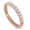 Lb Exclusive 14k Rose Gold 0.70ct Diamond Half-eternity Band Ring Mf11-111925