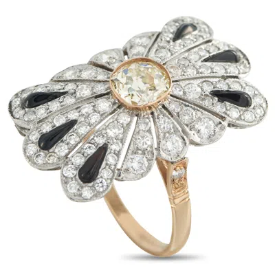 Lb Exclusive 18k Rose Gold 1.90ct Diamond Ring Mf01-051826 In Purple