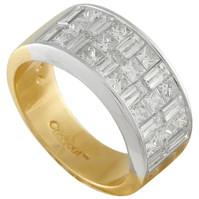 Pre-owned Lb Exclusive 18k White And Yellow Gold 3.20ct Diamond Ring Mf05-112425