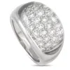 Lb Exclusive 18k White Gold 0.53 Ct Diamond And Rock Crystal Ring In White