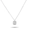 Lb Exclusive 18k White Gold 0.62ct Diamond Pendant Necklace Ank-19783 In Metallic