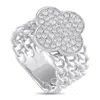 Lb Exclusive 18k White Gold 0.70ct Diamond Ring Alr-19711 In Metallic