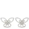 Lb Exclusive 18k White Gold 0.75ct Diamond Butterfly Earrings Aer-16725 In Silver