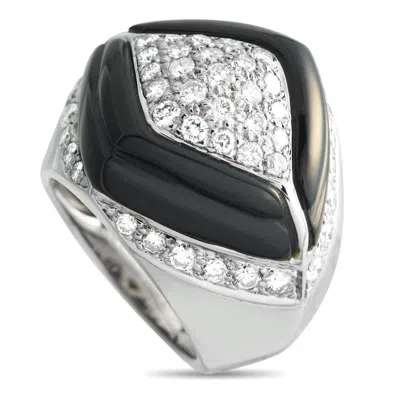 Lb Exclusive 18k White Gold 0.94ct Diamond Ring Mf28-011626 In Metallic
