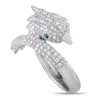 Lb Exclusive 18k White Gold 0.95ct Diamond Bird Ring Mf12-051425