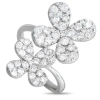 Lb Exclusive 18k White Gold 1.65 Ct Diamond Open Wrap Ring In Multi-color