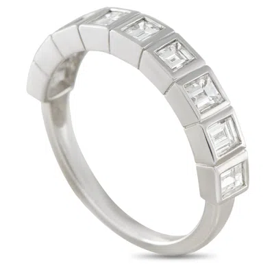 Lb Exclusive 18k White Gold 1.10ct Diamond Ring Alr-19429-1 In Metallic