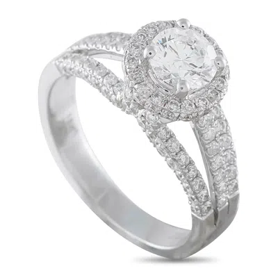Lb Exclusive 18k White Gold 1.13ct Diamond Ring Mf12-050126 In Metallic