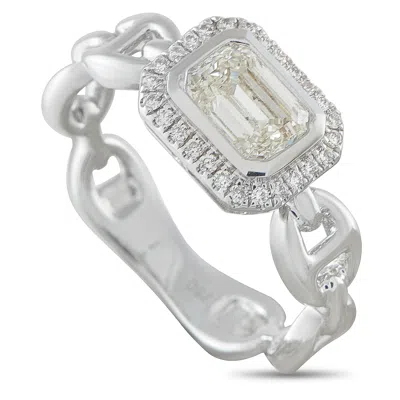 Lb Exclusive 18k White Gold 1.15ct Diamond Ring Alr-20063 In Metallic