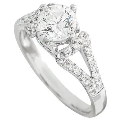 Pre-owned Lb Exclusive 18k White Gold 1.21ct Diamond Ring Mf26-050426