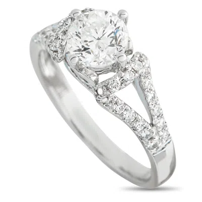 Lb Exclusive 18k White Gold 1.21ct Diamond Ring Mf26-050426 In Silver