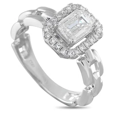 Lb Exclusive 18k White Gold 1.25ct Diamond Ring Alr-20068 In Metallic