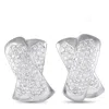 Lb Exclusive 18k White Gold 1.30ct Diamond Earrings Mf18-122024 In White