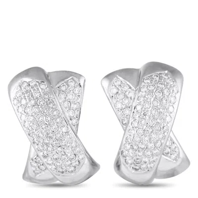 Lb Exclusive 18k White Gold 1.30ct Diamond Earrings Mf18-122024