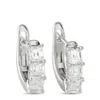 Lb Exclusive 18k White Gold 2.0 Ct Diamond Huggie Hoop Earrings Aer-19393 In White