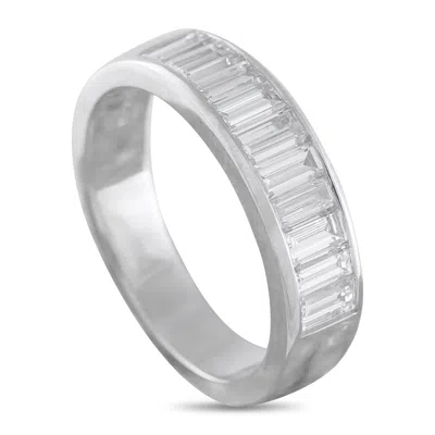 Lb Exclusive 18k White Gold 1.36ct Diamond Half-eternity Band Ring Mf21-040926 In Pattern
