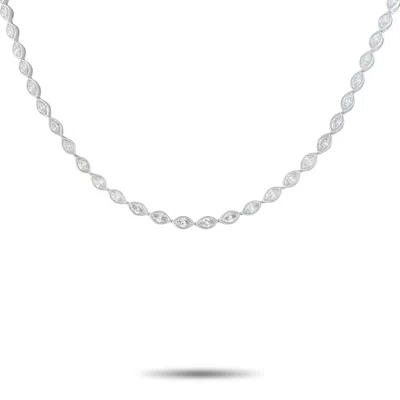 Lb Exclusive 18k White Gold 13.75ct Diamond Necklace Ank-20965